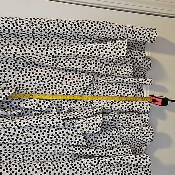 White Floral Print Long Sleeve Wrap Dress Size XXL - Picture 7 of 10